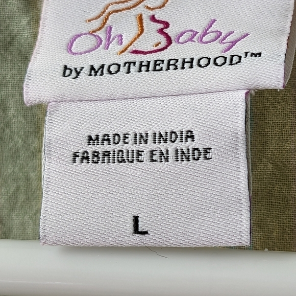 Oh Baby by Motherhood, pastel striped tunic, size Large - Picture 3 of 3
